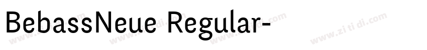 BebassNeue Regular字体转换